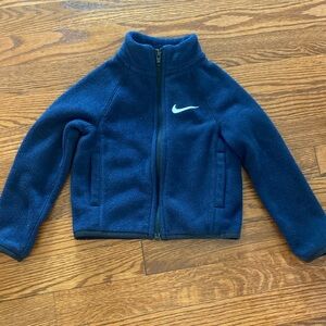 Nike boys navy blue fleece jacket size 2T